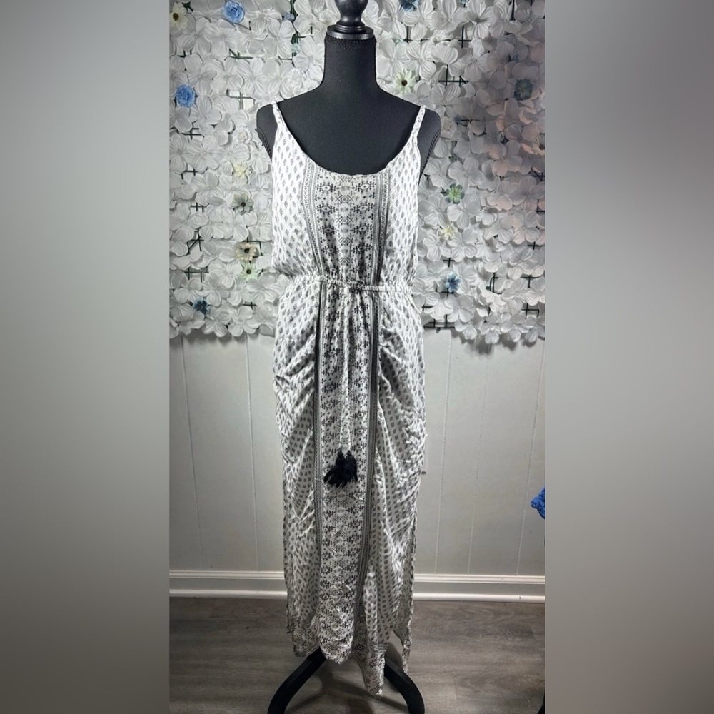 Passport Maxi Dress Women L white/Black
